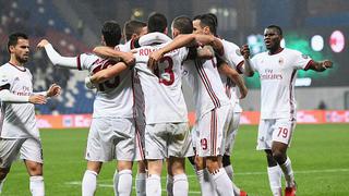 AC Milan venció 2-0 al Sassuolo por la fecha 12 de la Serie A y sueña con Europa League