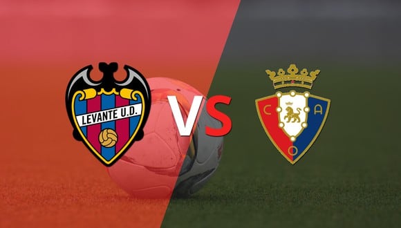 Levante y Osasuna se mantienen sin goles al finalizar el primer tiempo