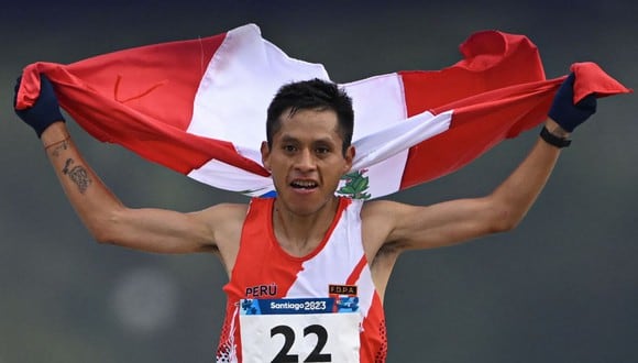 Cristhian Pacheco ganó la Maratón de Los Andes por tercera vez en su carrera. (Foto: AFP)