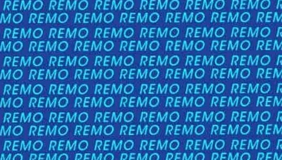 En esta imagen, cuyo fondo es de color azul, abundan las palabras ‘REMO’. Entre ellas, está el término ‘TEMO’. (Foto: MDZ Online)