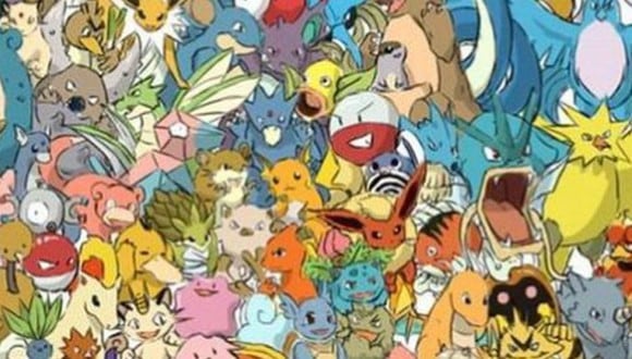 Encuentra a Jigglypuff entre el resto de Pokémon de la imagen cuanto antes (Foto: Facebook).