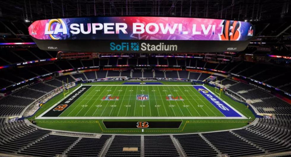 2022 Super Bowl LVI Kickoff Panoramic Poster Los Angeles