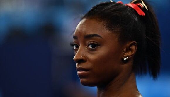 Simone Biles desistió de competir en la final de suelo de gimnasia artística. (Foto: AFP)