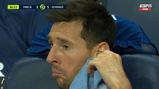 No lo entendía: la reacción de Messi tras ser reemplazado en el PSG vs. Monaco [VIDEO]