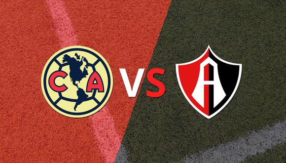 Comenzó el segundo tiempo y Club América está empatando con Atlas en el estadio Azteca