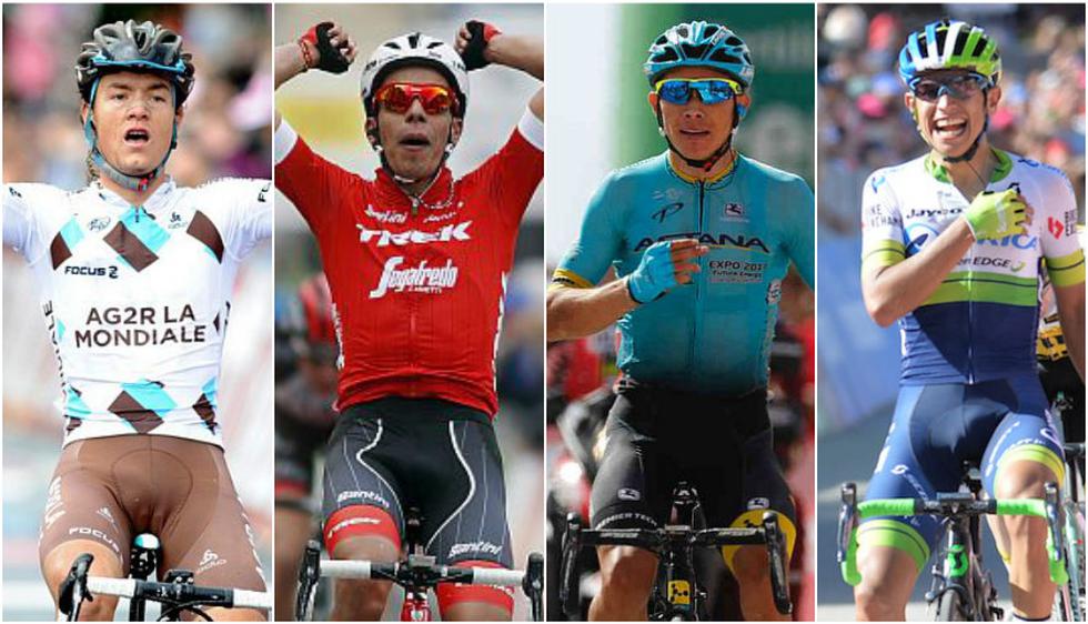 Conoce a los ocho colombianos que participarán en el Giro de Italia 2018. (AP/AFP/Getty Images)