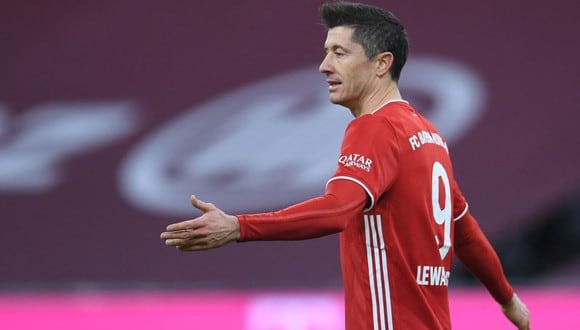 Robert Lewandowski se perderá los cuartos de Champions League con Bayern Múnich. (Foto: AFP)