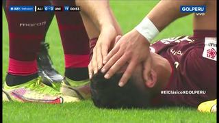 Salió entre lágrimas: Federico Alonso sufrió un desgarro en el Alianza Lima vs. Universitario