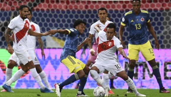 Perú enfrentó tres veces a Colombia en el 2021: dos derrotas y una victoria. (Foto: Agencias)