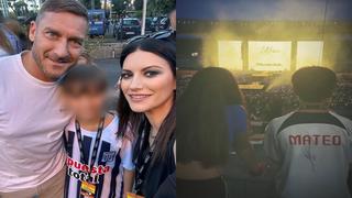 Viral: sobrino de Laura Pausini conoce a Totti y le autografió su camiseta de Alianza Lima