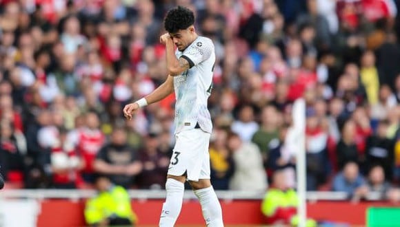 Luis Díaz no pudo completar el partido entre Liverpool y Arsenal. (Foto: Getty Images)