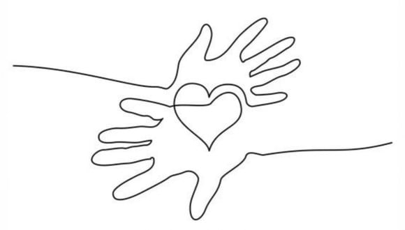 En esta imagen hay dos opciones: las manos y el corazón. ¿Qué viste primero? (Foto: MDZ Online)