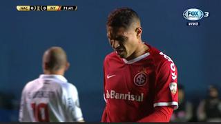 Sin compasión: Paolo Guerrero recibió codazo y terminó ensangrentado ante Nacional por la Copa Libertadores [VIDEO]