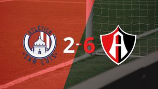 Atlas golea 6-2 a Atl. de San Luis y Hugo Nervo firma doblete 