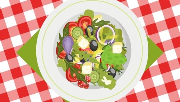 Un acertijo visual te desafía a detectar todo lo que no encaja en este plato de ensalada. ¿Cuántos errores pudiste encontrar? | Crédito: QuizzClub.com / smalljoys.tv