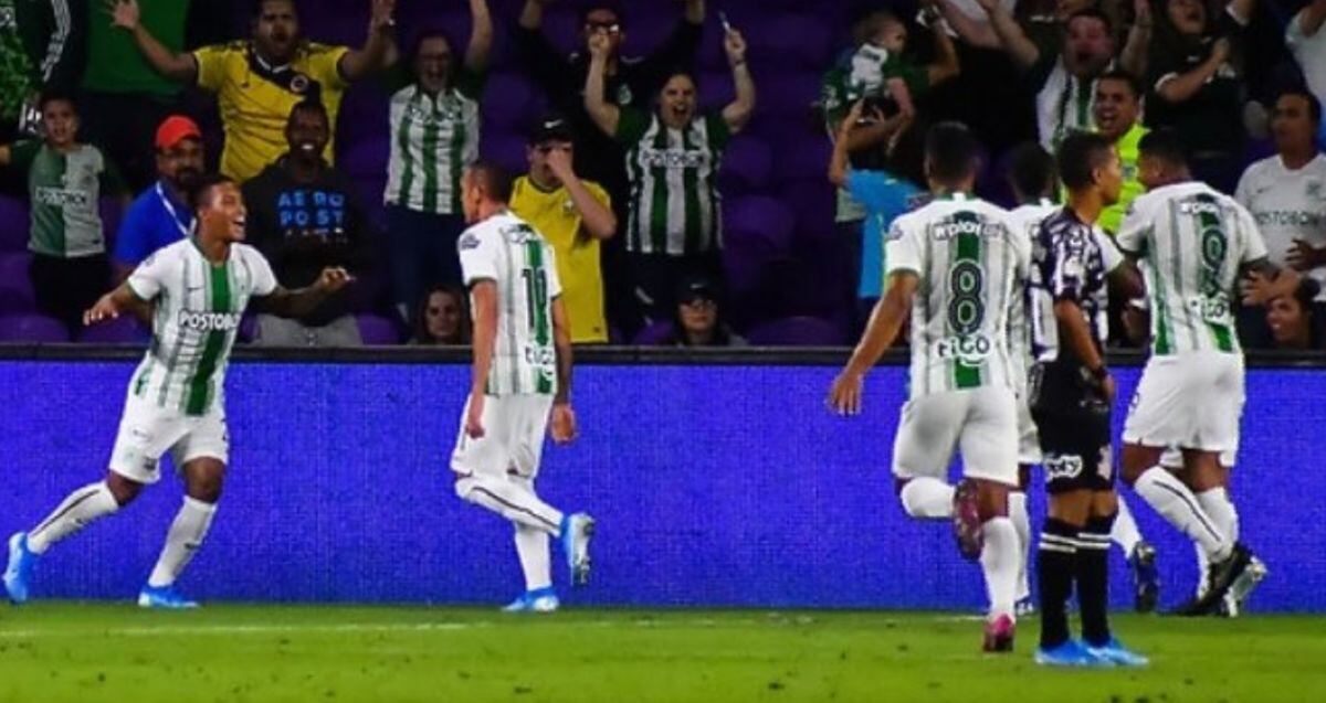 Atlético Nacional venció a Corinthians por la segunda jornada en Miami. (Foto: Captura)