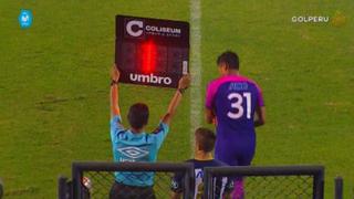 Alianza Lima: Leao Butrón fue cambiado en el inicio del segundo tiempo debido a una lesión [VIDEO]