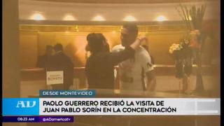 Paolo Guerrero recibe visita de Juan Pablo Sorín