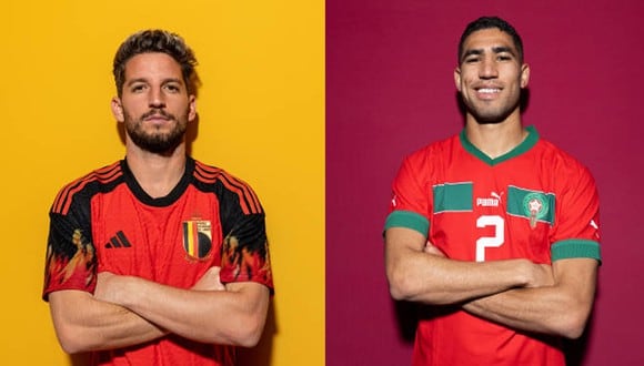 Bélgica vs. Marruecos por el Mundial Qatar 2022. (Getty Images)