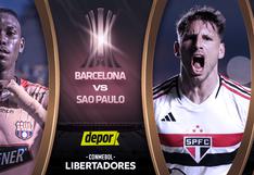 ESPN y Star Plus: Barcelona SC vs. Sao Paulo EN VIVO por la Copa Libertadores