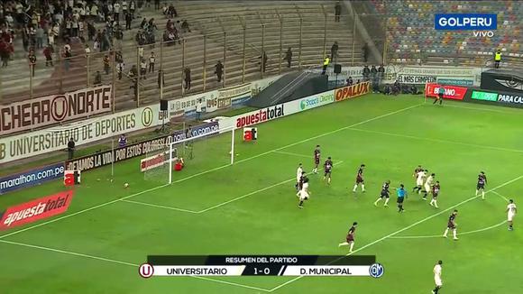 Universitario venció 1-0 a Deportivo Municipal en el estadio Monumental. (Video: GOLPERU)