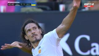 ¡Apareció el ‘matador’! Cavani hizo su estreno goleador en Valencia con un doblete [VIDEO]