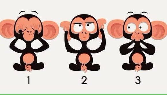 Escoge un mono de los tres del test visual y revela qué es lo que piensan sobre ti. (Foto: Genial.Guru)