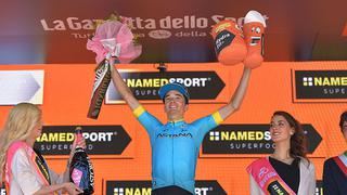 ¡A celebrar! Español Pello Bilbao ganó la Etapa 20 del Giro de Italia rumbo a Monte Avena