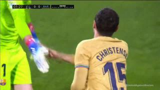 ¡En propia puerta! Gol de Christensen para el 0-1 de Barcelona vs. Valladolid [VIDEO]