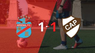 Arsenal y Platense se reparten los puntos y empatan 1-1