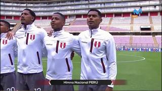 El primer canto en Lima del 2022: la emoción de la Selección entonando el himno