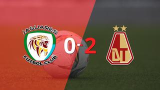 Tolima venció por 2-0 a Jaguares como visitante