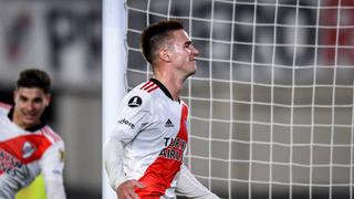 Se la encontró en el área: gol de Palavecino para el 1-0 de River vs. Colo Colo en la Copa Libertadores [VIDEO]