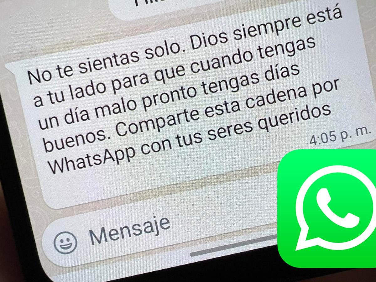Lluvioso Microprocesador equivocado WhatsApp: el motivo por el que no debes enviar cadenas de oración a tus  contactos | DEPOR-PLAY | DEPOR