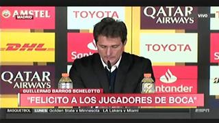 "La diferencia fue el zapatazo de Quintero": Barros Schelotto felicitó a River por el título [VIDEO]