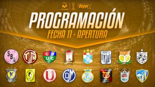 ¡Toma nota! Mira la programación completa de la fecha 11 del Torneo Apertura