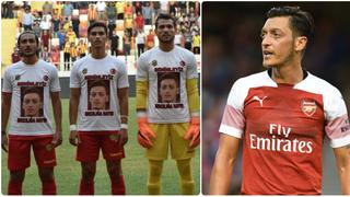 Unidos por la causa:club turco mostró su apoyo a Özil con curiosas camisetas con su cara