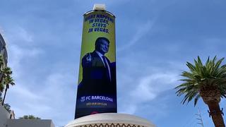 Laporta siendo Laporta: provocador mensaje al Real Madrid con anuncio gigante en Las Vegas 