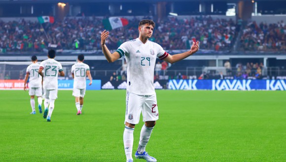 Santiago Giménez anotó el 1-0 de México vs. Nigeria en Amistoso Internacional. (Foto: Selección Mexicana)