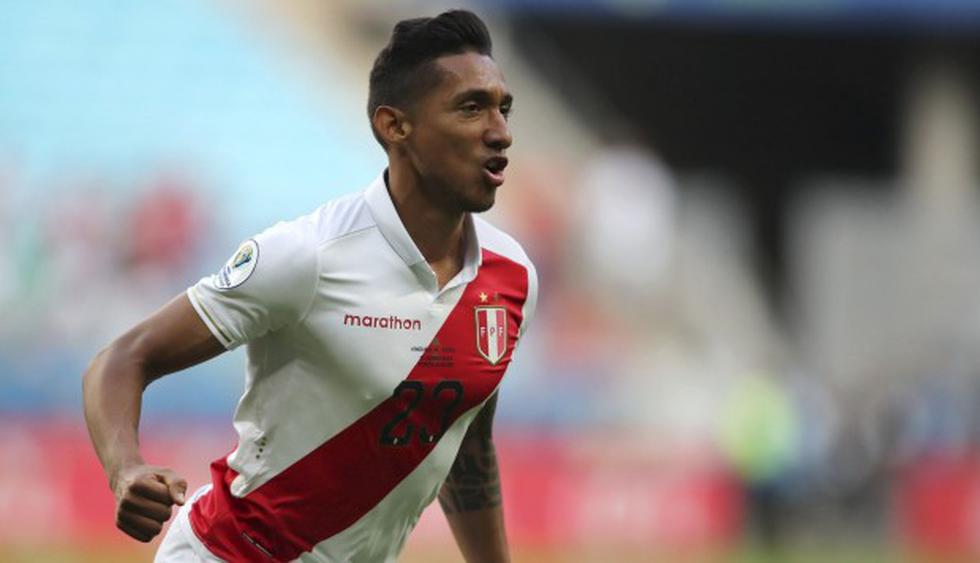 'Canchita' anotó su primer gol con la selección peruana ante Trinidad y Tobago. (AFP)