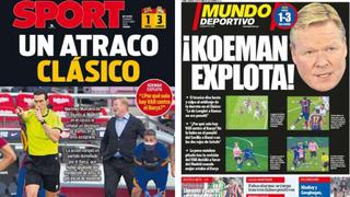 ¡Koeman explota! Las portadas de la prensa internacional tras el triunfo del Real Madrid sobre Barcelona [FOTOS]