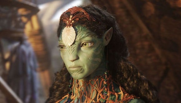Kate Winslet interpreta a Ronal en “Avatar: The Way of Water”, la esposa del jefe de las tribus Metkayina (Foto: 20th Century Studios)