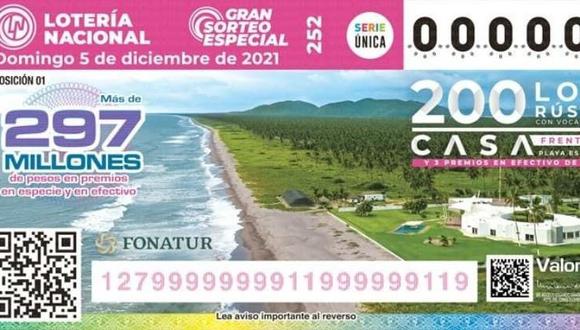 Gran Sorteo Especial 252: costo, montos y premios de la Lotería Nacional en México. (Foto: Lotería Nacional)