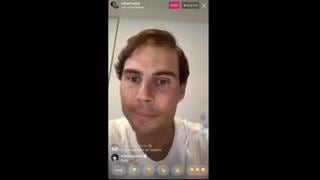 Rafael Nadal y sus problemas para conectarse en un live de Instagram con Roger Federer