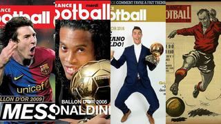 France Football: todas las portadas con los ganadores del Balón de Oro