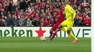 Enganche y remate: Luis Díaz se lució y casi anota el 1-0 en el Liverpool vs. Villarreal [VIDEO]