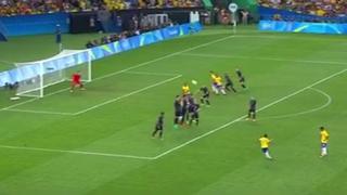 Neymar marcó espectacular golazo de tiro libre a Alemania en el Maracaná