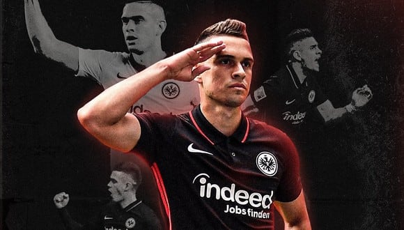 Rafael Santos Borré es una de las claves del Eintracht Frankfurt vs. West Ham United por las 'semis' de la Europa League. (Foto: Eintracht Frankfurt / Twitter)
