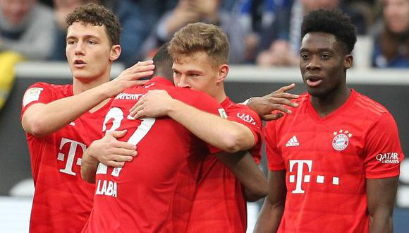 Bayern Múnich encabeza la clasificación de la Bundesliga 2019-20 con 64 puntos. (Foto: AFP)