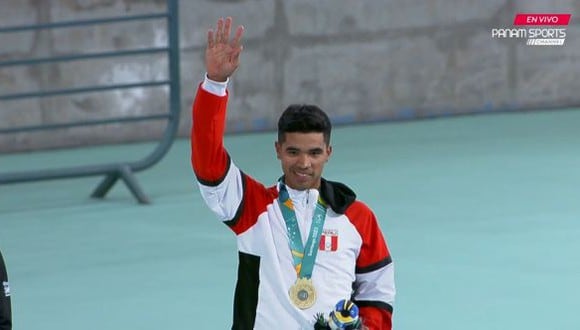 Hugo Ruiz Calle logró la medalla de oro en Ciclismo en pista en Santiago 2023. (Foto: Panam Sports)